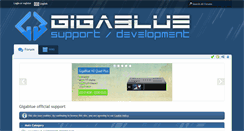 Desktop Screenshot of gigablue-support.com
